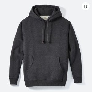 Speckle Fleece Pullover Hoodie in Charcoal